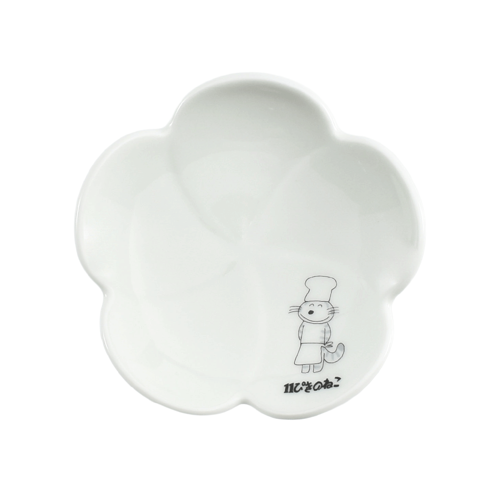 梅小皿 11ぴきのねこ ホワイト - PICPO