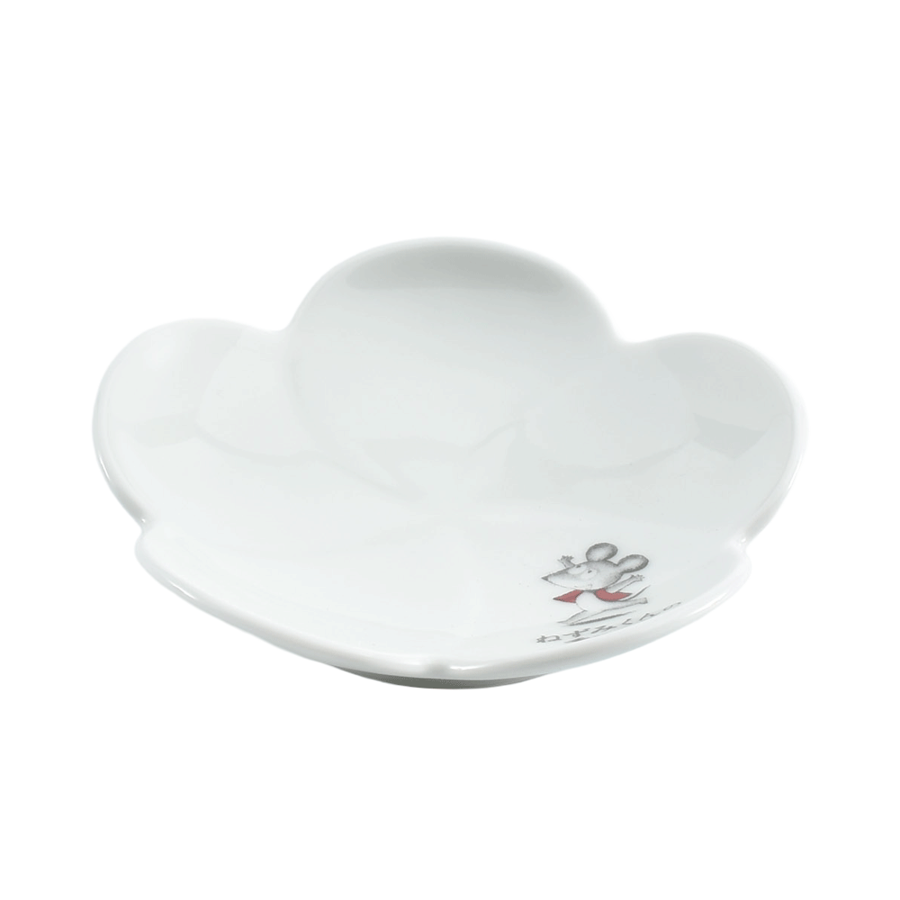 梅小皿 ねずみくんのチョッキ ホワイト - PICPO