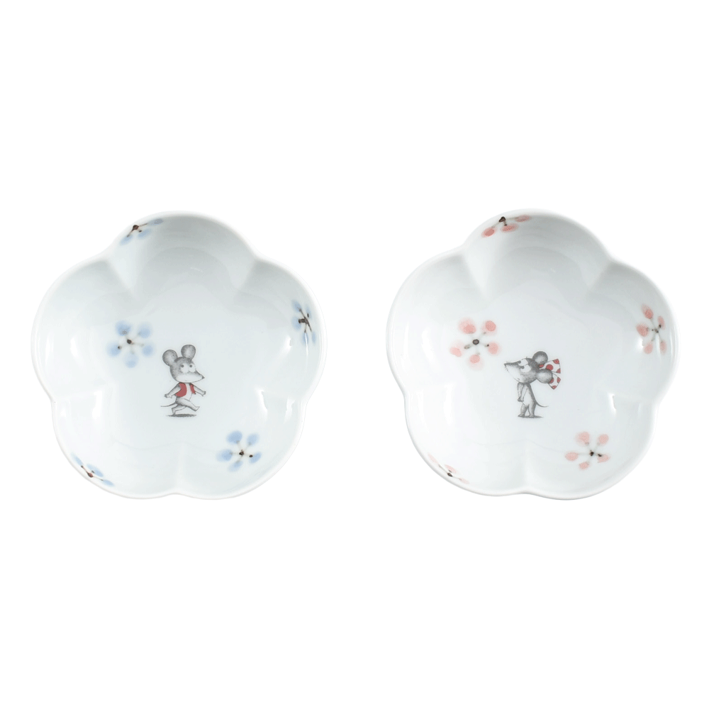 梅小鉢 ねずみくんのチョッキ（青） - PICPO